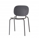  Chair in zinc-coated steel for Café, Hotel or Restaurant Terrace. Grey