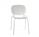Chair in zinc-coated steel for Café, Hotel or Restaurant Terrace. 