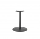 Table base in black with round base for round tabletops. 