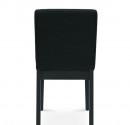 Melni restorānu krēsli