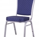Bankett tool. Sinine kangas ja hõbedane raam