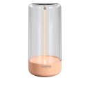 Rechargeable Tablelamp. Peach Color 