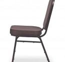 Stackable Banquet Chair with brown fabric