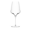 Bordo vyno taurė su elegantiška forma, ilga kojele ir moderniu dizainu. Tinka naudoti restoranuose.
