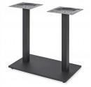 Black Table Base in steel  with two columns for Restaurant or Cafe