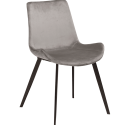 Restorāna krēsls “ Alu” velveta audums un melns tērauda rāmis