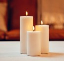 White LED Candle D: 7,5 * 12,5 cm