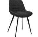 Restaurant chair in Black and black frame