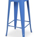 “Tolix style” bar stool in Blue color