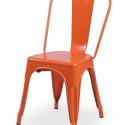 “Tolix style” krēsls Oranža krāsa