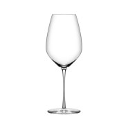An elegant Bordeaux wine glass with a tall stem and a wide bowl, designed for enhancing the flavors and aromas of Bordeaux wines. Perfect for restaurants, bars, and cafés.