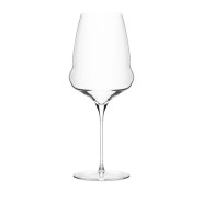 Bordeaux wine glass with an elegant shape, long stem, and modern design. Ideal for use in restaurants.