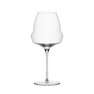 Burgundy wine glass with a unique, elegant shape and long stem. Perfect for restaurants.