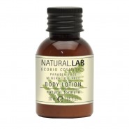 Body Lotion for hotels in 30ml. Recycled PET bottle.