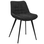 Restaurant chair in Black and black frame