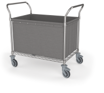 laundry trolley with grey laundry bag