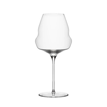 Burgundy wine glass with a unique, elegant shape and long stem. Perfect for restaurants.