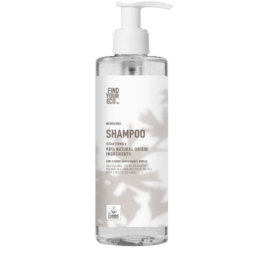 300ml Bottle with pump and “Ecolabel” certified hotel shampoo