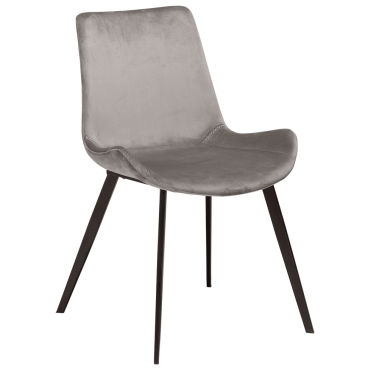 Restorāna krēsls “ Alu” velveta audums un melns tērauda rāmis