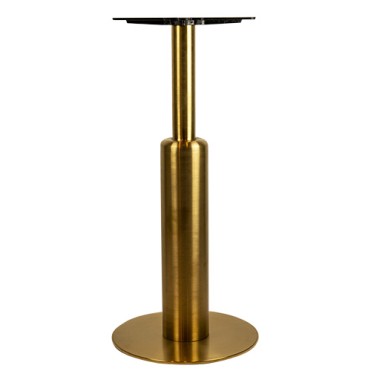 High table base in gold-look coating