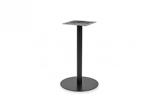 Table Base with round feet. in Black Steel.