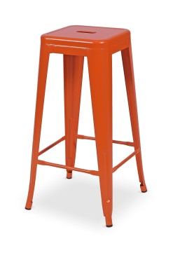 “Tolix style” bāra krēsls  “Tolix style” bāra krēsls Oranžs