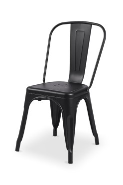 “Tolix style” krēsls Melns krāsa