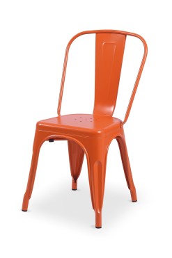 “Tolix style” chair in Orange color