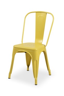 “Tolix style” krēsls Dzeltens krāsa