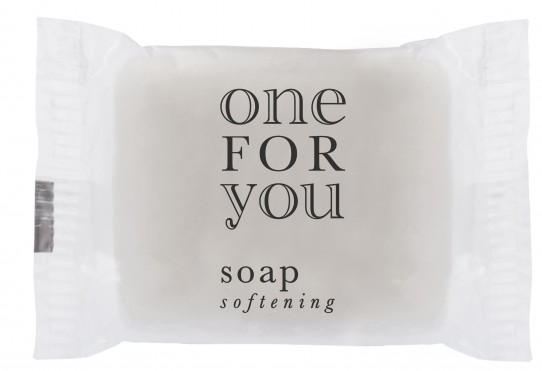 Hotel Soap, square, wrapped in white paper