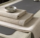 Towels for wellness, spa and beaty salons in Beige color. 